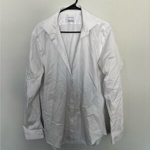 Calvin Klein White Button-Up Shirt